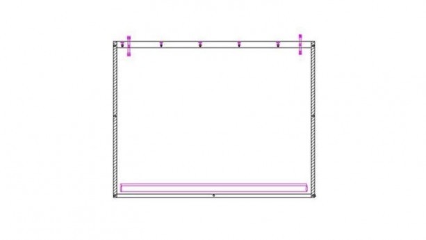 8'H x 40'L Solid White Frame Tent Sidewall Rental