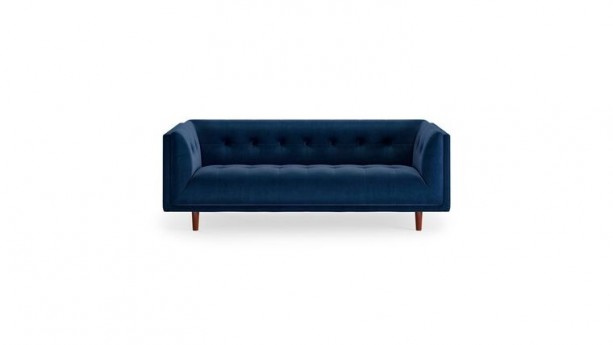 Saphire Blue Theodorus Velvet Sofa