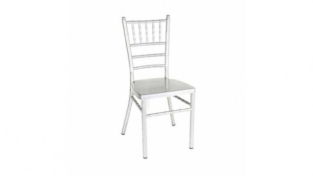 Silver Aluminum Chiavari Chair Rental