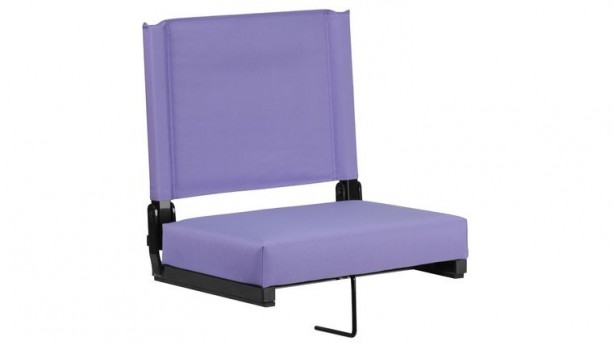 Purple Grandstand Comfort Seats by Flash with Ultra-Padded Seat