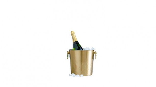 Two Gold Flute Champagne + Bucket