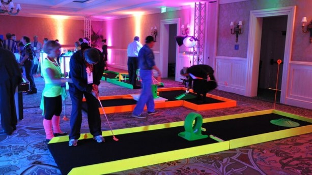 9 Hole Neon Mini Golf Game Package