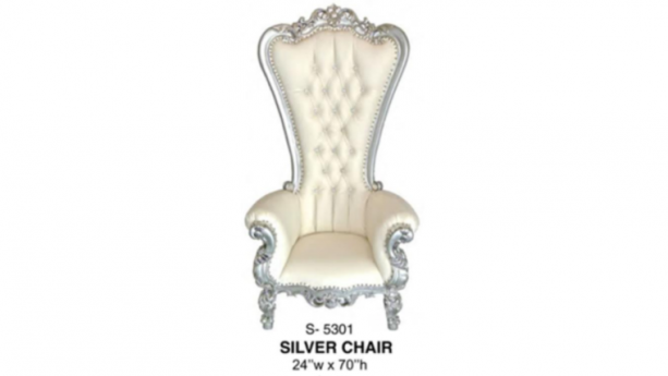 Silver Victorian Chair