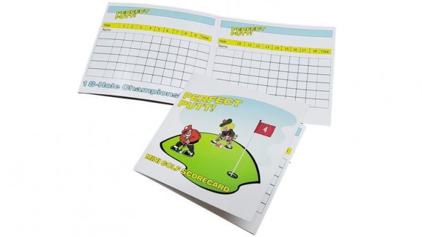 Folding Mini Golf Score Card Purchase