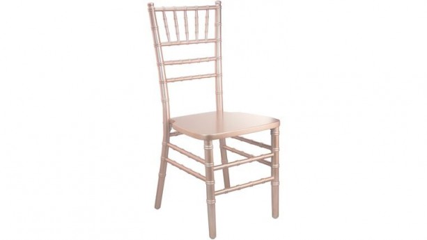 Rose Gold Wood Chiavari Chair Rental