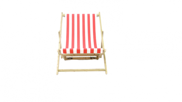 Red Stripe Giant Deck Chair