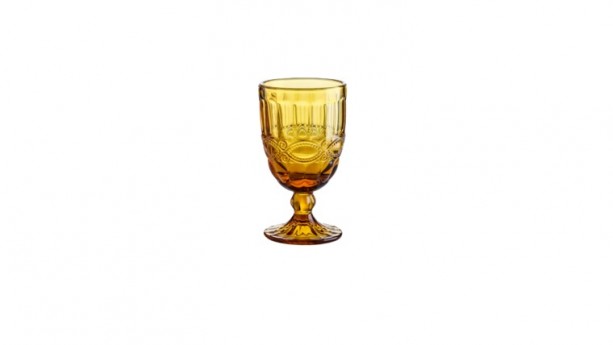 16 Amber Vintage Goblet Drinkware