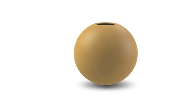 Mustard Ball Vase