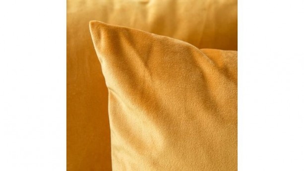 Mustard Velvet Pillow Set