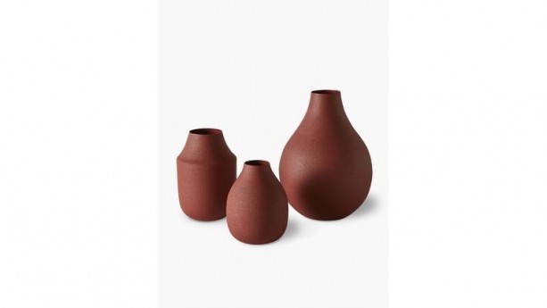Rust Clay Vase Set