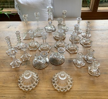 GLASS CANDLE HOLDERS -24