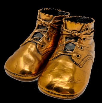 Emmeline Bronzed Baby Shoes