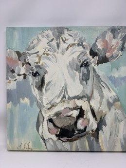 Marta Cow Print on Canvas