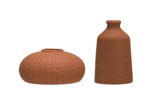 Saffron Terracotta Vases