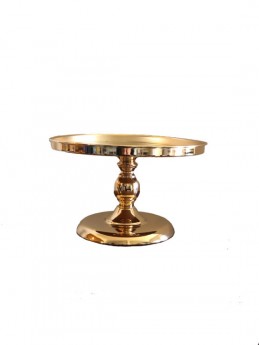 Lux Gold Mirror Cake Stand 12