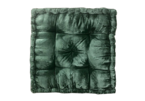 Louie Floor Cushion – Emerald Velvet