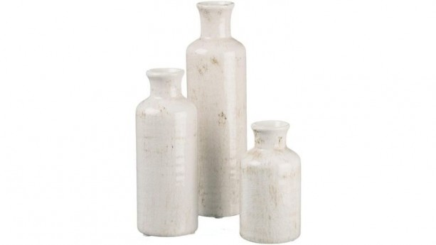 Ivory Tall Antique Vase Set