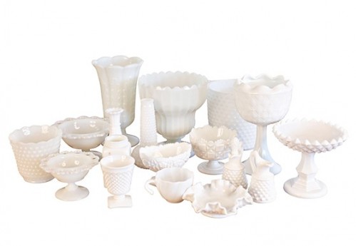 Milk Glass Containers
