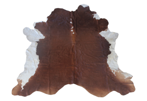 Cowhide Rug – Brown and White