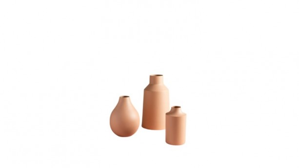 Blush Peach Vases Set