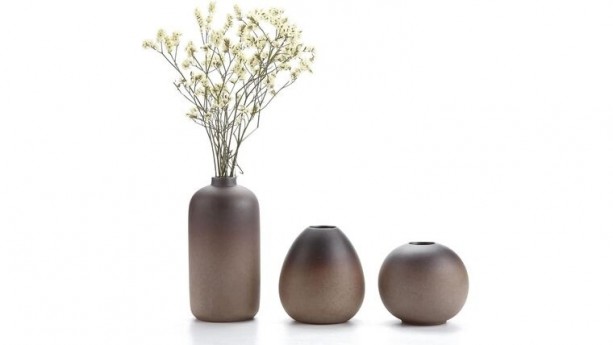 Brown Earth Vase Set