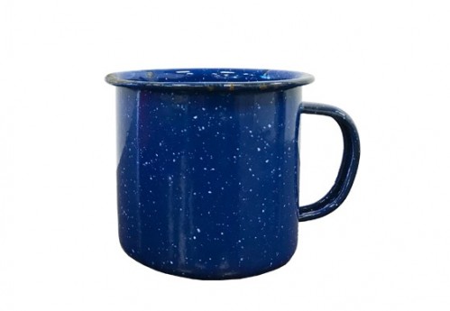 Enamelware Coffee Cup – Dark Blue