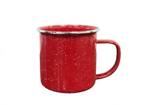 Enamelware Coffee Cup – Red