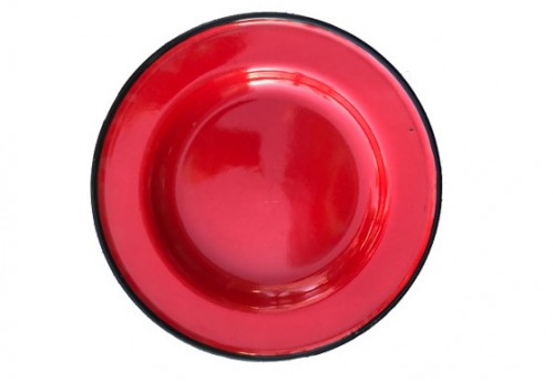Dinner Plate – Red Enamelware