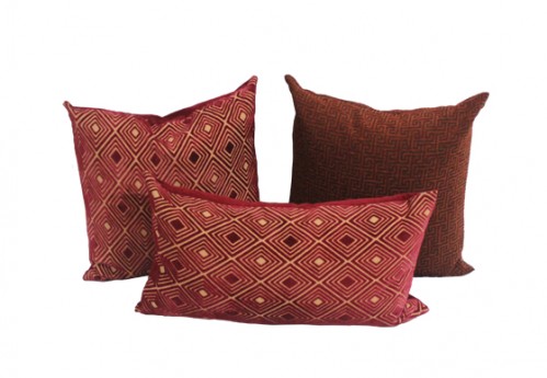 Shades of Red Pillows