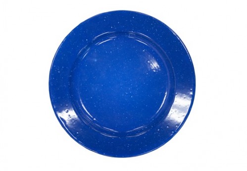 Dinner Plate – Enamelware Plate – Dark Blue
