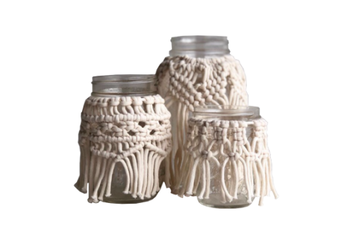 Macrame Candle Holders – Mexico