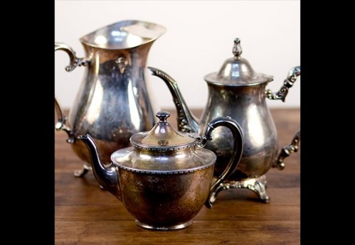 Silver Pitchers and Teapots