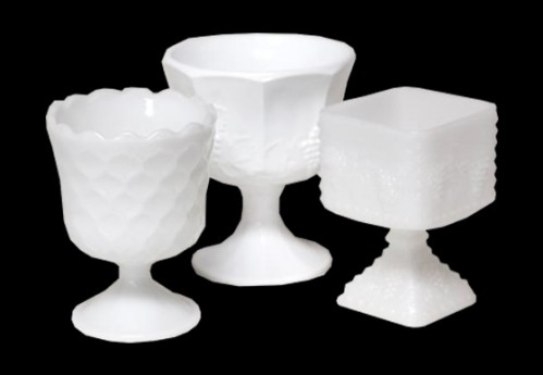 Milk Glass Compotes