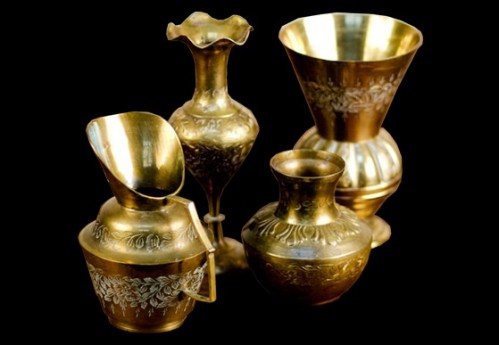 Assorted Brass Bud Vases