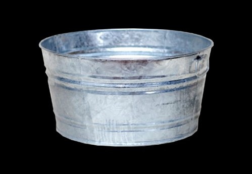 Round Galvanized Bucket