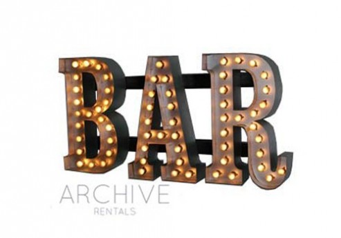 Marquee ‘Bar’ Sign