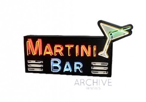 Neon ‘Martini Bar’ Sign