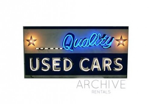 Neon ‘Used Cars’ Sign