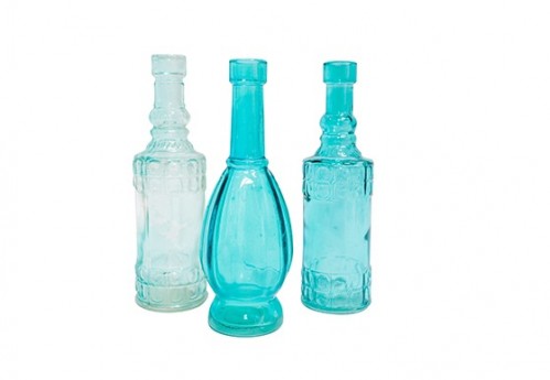 Bottles – Aqua and Blue