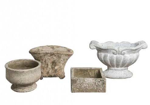 Weathered Stone Containers and Urns