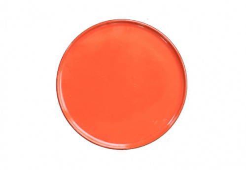 Salad Plate – Enamelware Orange Plate