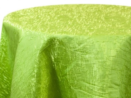 Iridescent Crush Table Linen - Lime