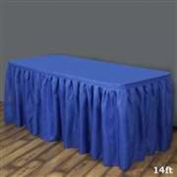 table skirts polyester 14' long