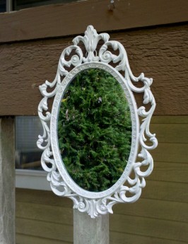 Decorative Mirror, white