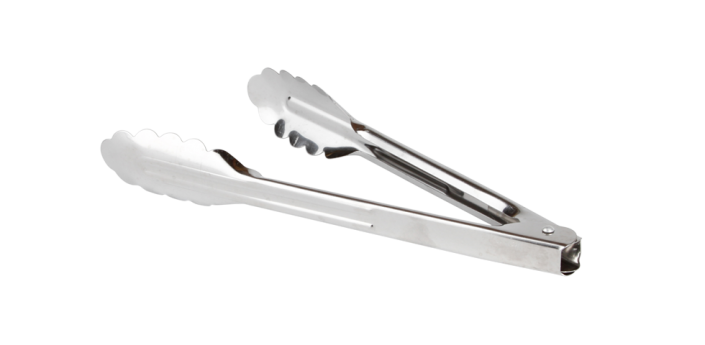 STAINLESS HINGED TONGS 9