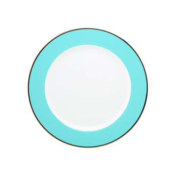 TURQUOISE BRIGHT CHOP PLATE 12 1/2