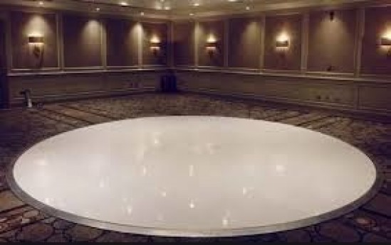 White Round Dance Floor