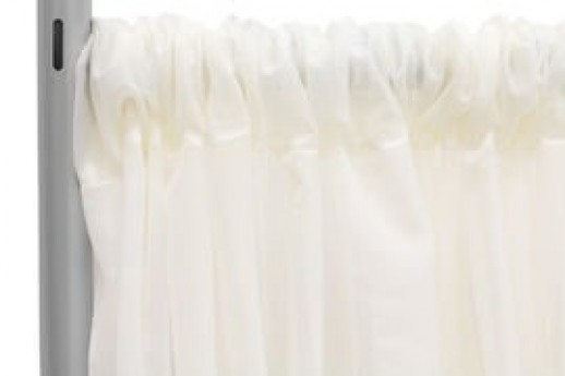 Ivory Sheer Draping -10' Wide, 7'-10' High