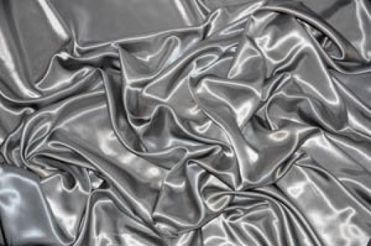 Silver Satin Draping -10' Wide, 7'-10' High