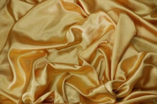 Gold Satin Draping -10' Wide, 11'-16' High